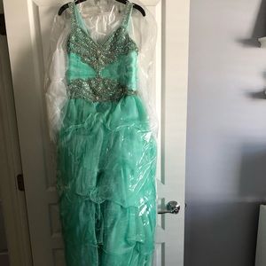 Mint green pageant dress